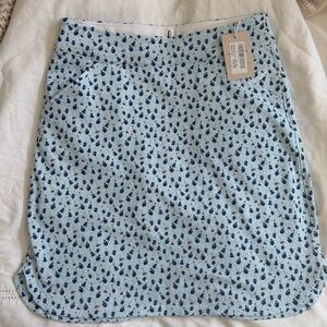 Peter Millar Womens Golf Skort Iced Bottles Print XS Blue Polyester Spandex